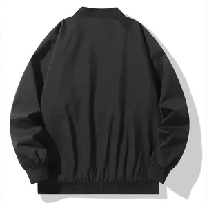 Men's Lightweight Bomber Jackets Casual Slim Fit Jacket Sportswear Cozy Fashion Coat with Pockets