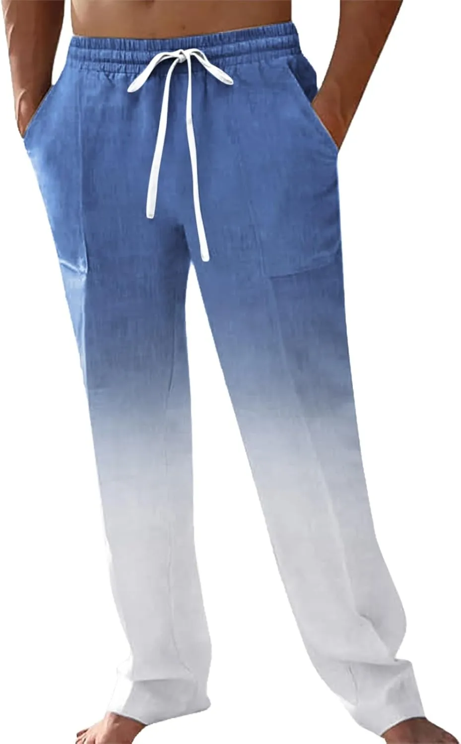 Men's Loose Joggers Casual Workout Cargo Pants Gym Running Bodybuilding Athletic Bottom Sweatpants with Pockets