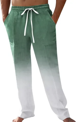 Men's Loose Joggers Casual Workout Cargo Pants Gym Running Bodybuilding Athletic Bottom Sweatpants with Pockets
