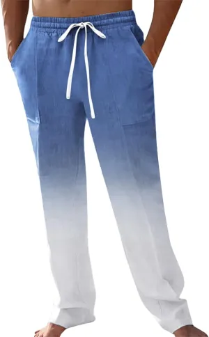 Men's Loose Joggers Casual Workout Cargo Pants Gym Running Bodybuilding Athletic Bottom Sweatpants with Pockets