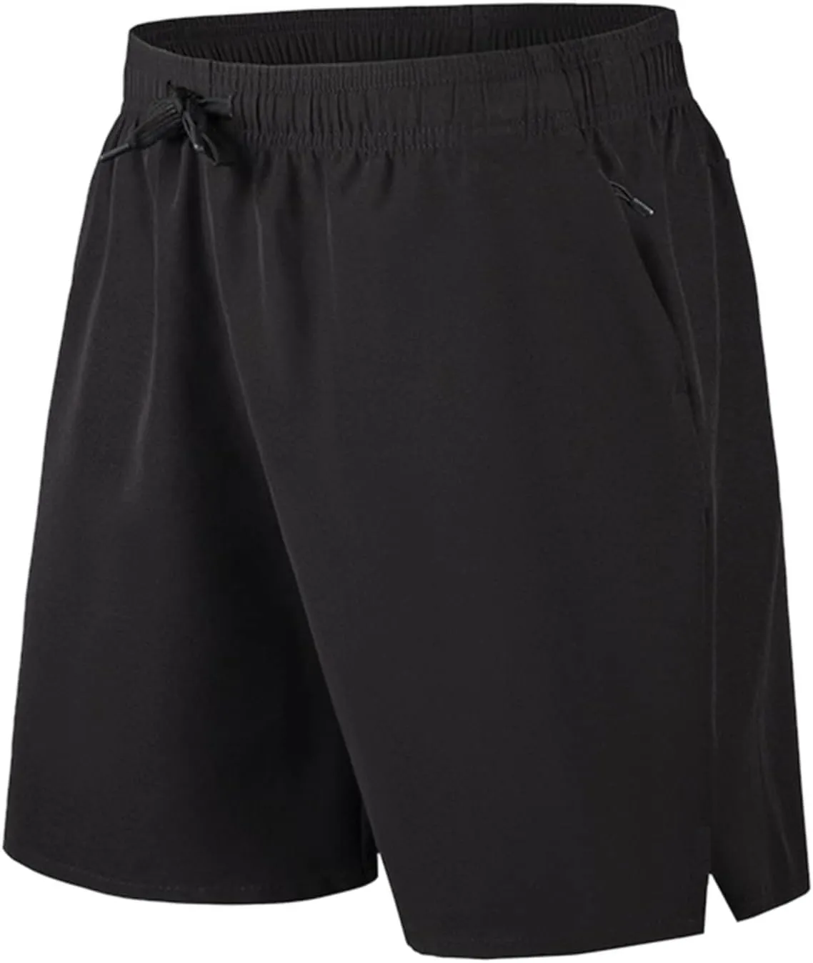 Mens Running Athletic Shorts 7 Inch Lightweight Quick Dry Sports Gym Workout Shorts with Zipper Pockets Big and Tall