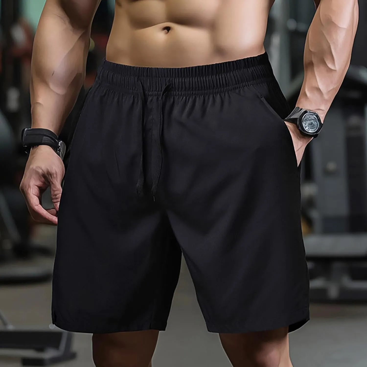 Men's Running Basketball Shorts Gym Workout Lightweight Athletic Short Pants Bodybuilding Quick Dry Jogging Shorts