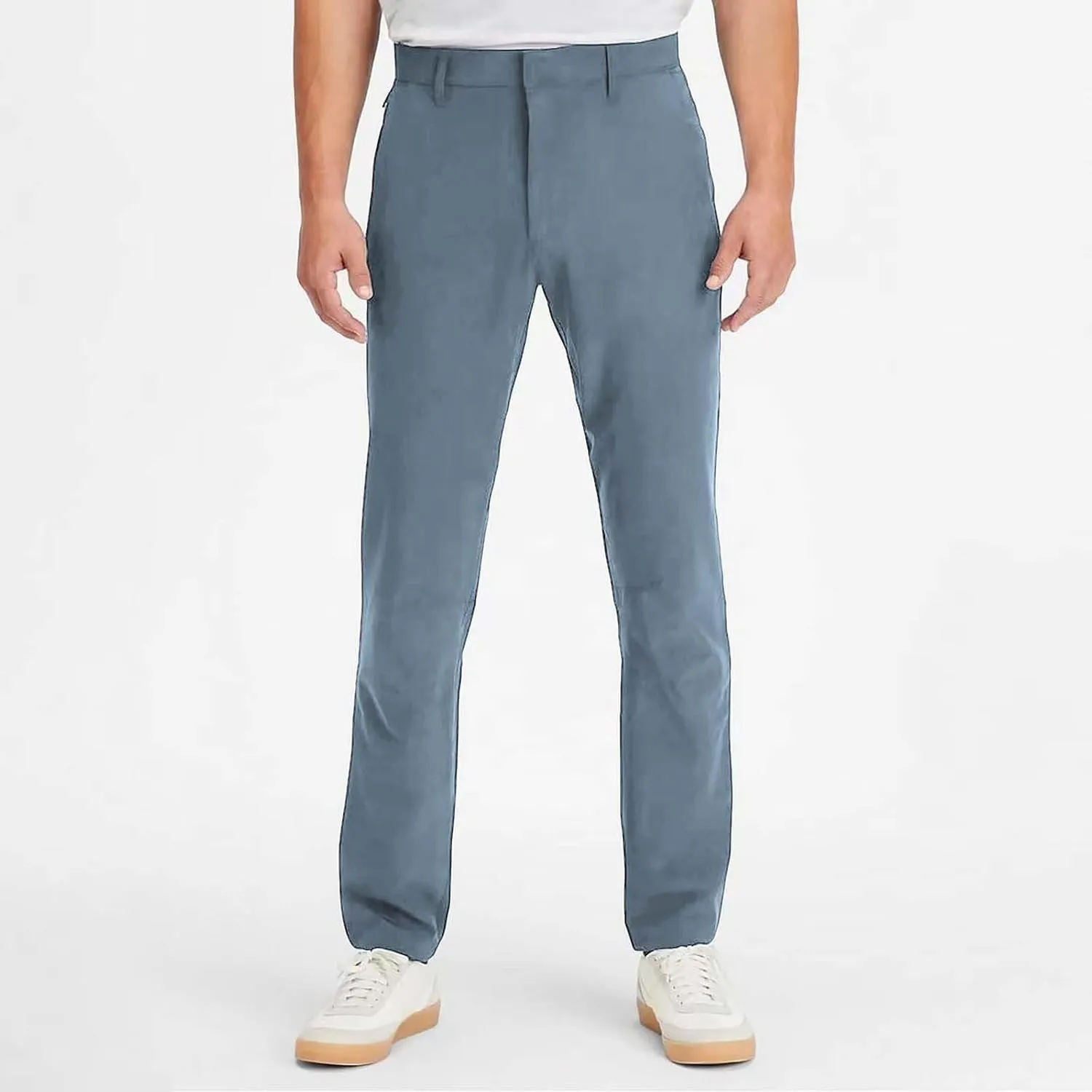 Mens Slim Fit Flat-Front Chinos Pants Stretch Business Casual Dress Pants Big and Tall Wrinkle Free Work Suit Pant