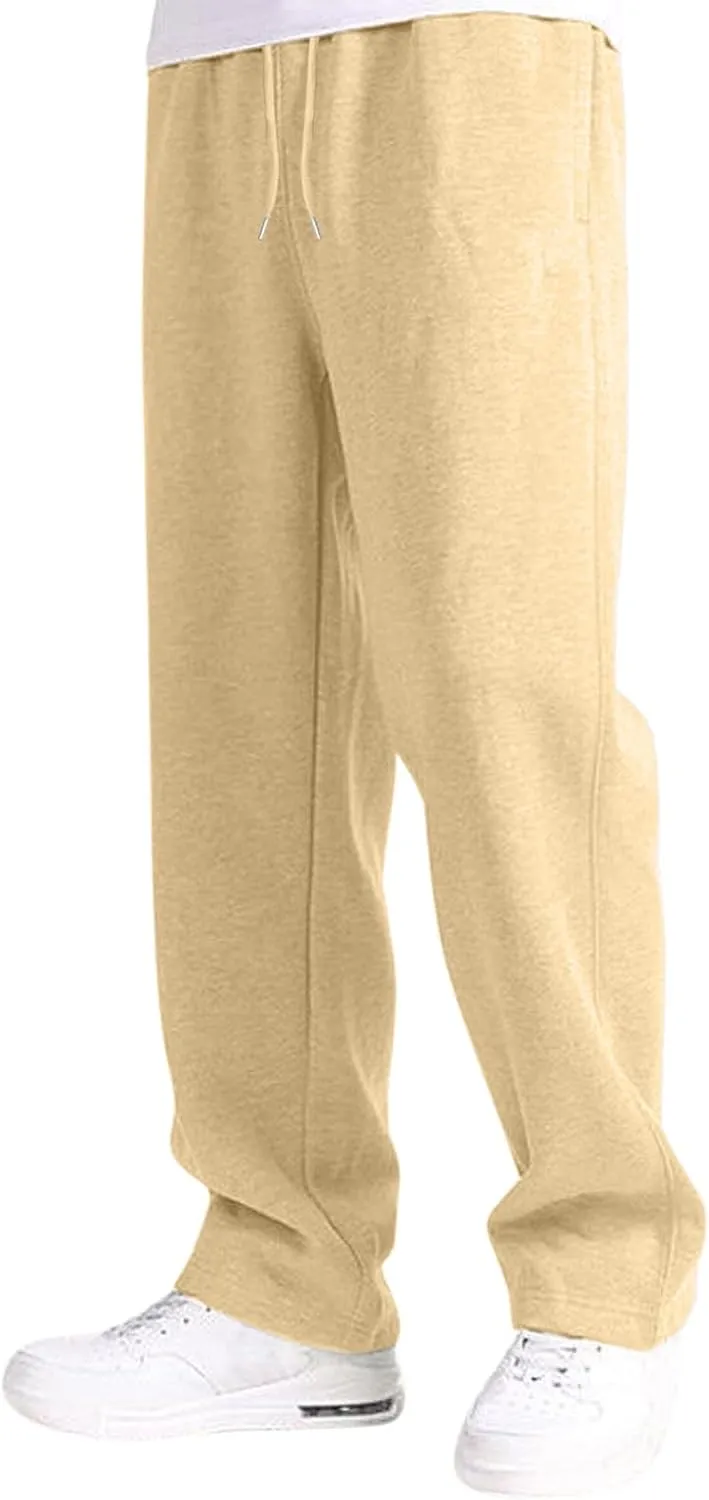 Mens Sweatpants Joggers, Joggers for Men, Men's Fleece Athletic Sweatpants for Men Loose Fit Active Sweatpants with Pockets