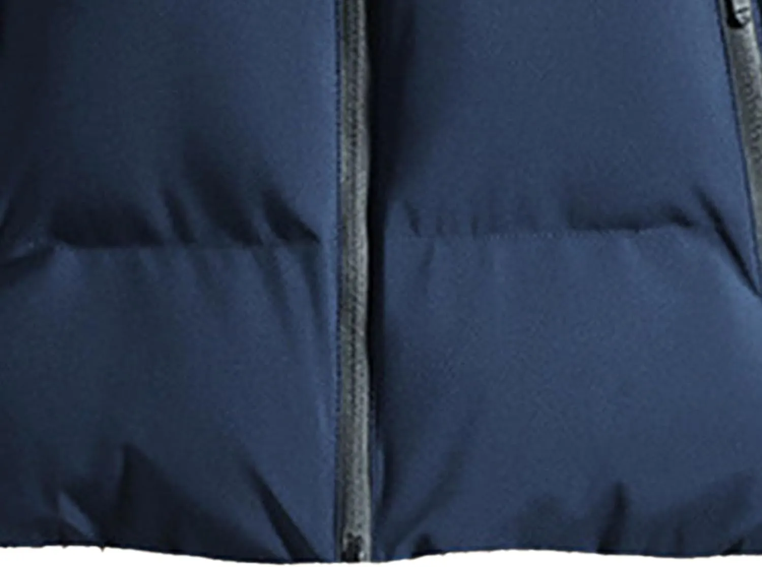 Mens Thicken Cotton Hooded Coat Big and Tall Winter Waterprpoof Puffer Windproof Hood Down Quilted Parka Jacket
