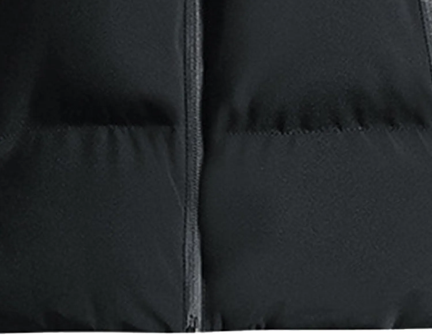 Mens Thicken Cotton Hooded Coat Big and Tall Winter Waterprpoof Puffer Windproof Hood Down Quilted Parka Jacket