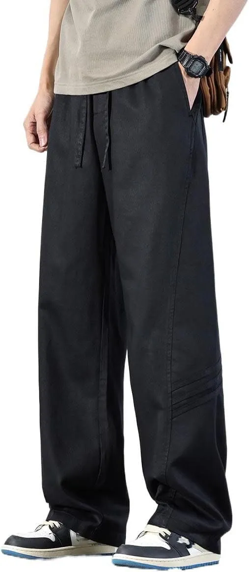 Men's Trouser Summer Straight Loose Retro Classic Pants for Men