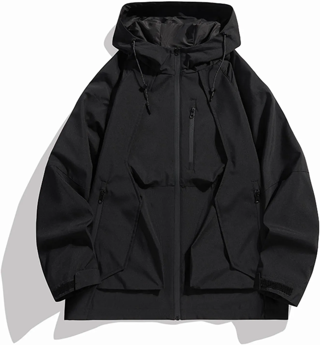 Mens Windproof Jacket Waterproof Lightweight Mountain Sport Jacket for Men Hooded Windbreaker Raincoat Zipper Jackets