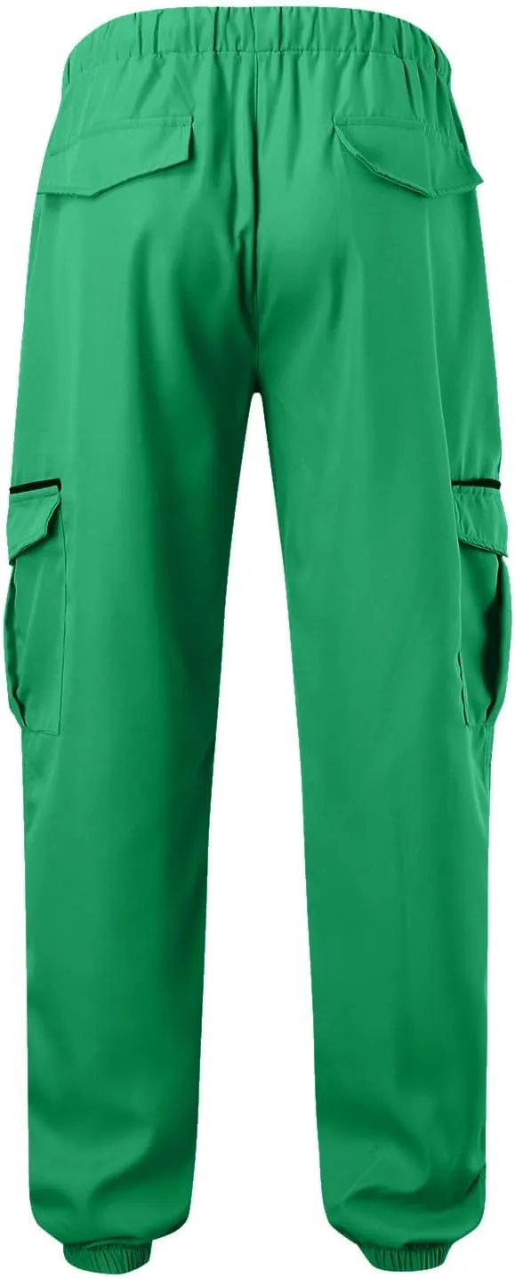 Men's Work Cargo Pants with Pockets Plus Size Drying Men's Canvas Pants Men's Cargo Pants Multi-Pocket Slim Trousers