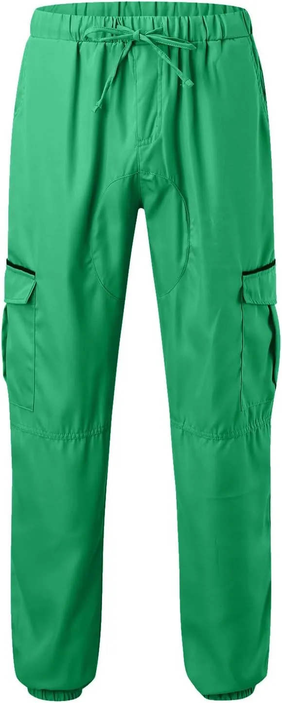 Men's Work Cargo Pants with Pockets Plus Size Drying Men's Canvas Pants Men's Cargo Pants Multi-Pocket Slim Trousers
