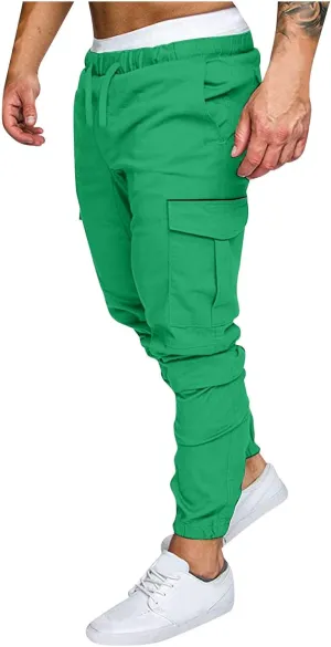 Men's Work Cargo Pants with Pockets Plus Size Drying Men's Canvas Pants Men's Cargo Pants Multi-Pocket Slim Trousers