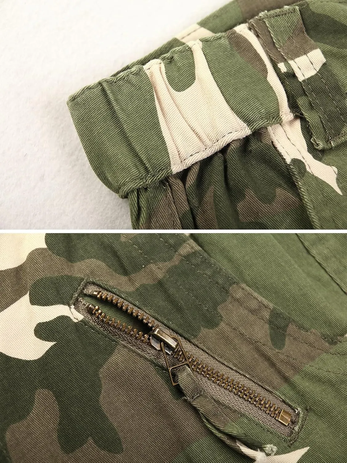 Mesinsefra Women's Cotton Casual Cargo Pants Military Army Tactical Combat Work Trousers with 8 Pockets