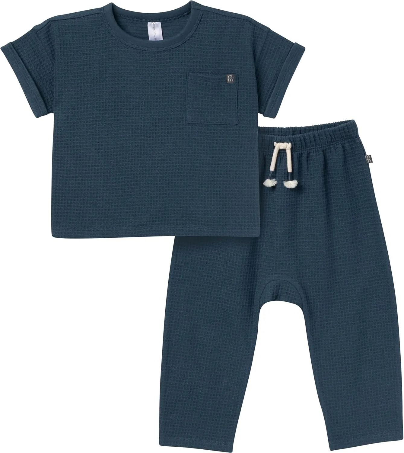 Modern Moments by Gerber Boys' Baby and Toddler Honey Comb Sweater Knit Top and Pant Set
