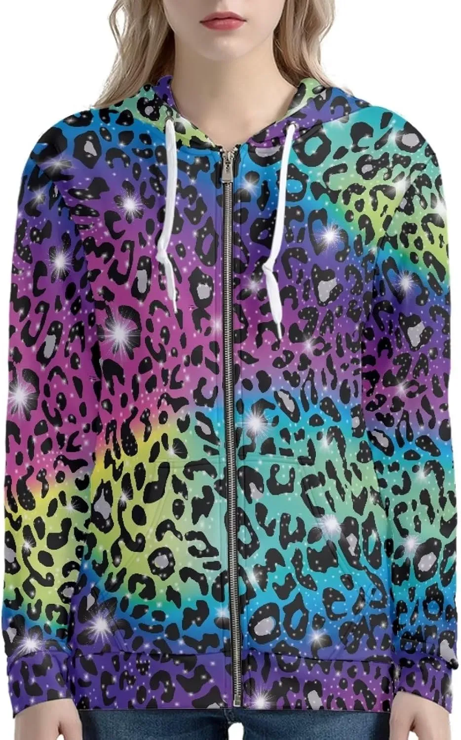 Modysero Regular Womens Zip Up Hoodies with Pocket Comfy Soft Fall Winter Plus Size Hooded Sweatshirt Ladies Sport Coat