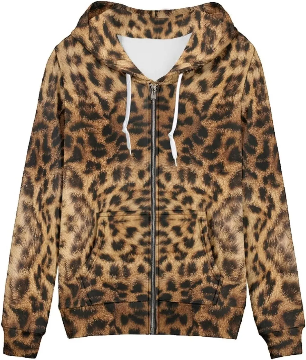 Modysero Regular Womens Zip Up Hoodies with Pocket Comfy Soft Fall Winter Plus Size Hooded Sweatshirt Ladies Sport Coat
