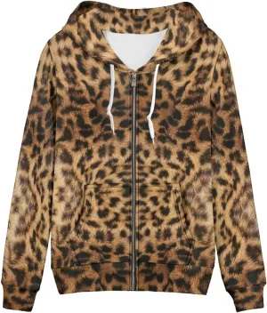 Modysero Regular Womens Zip Up Hoodies with Pocket Comfy Soft Fall Winter Plus Size Hooded Sweatshirt Ladies Sport Coat