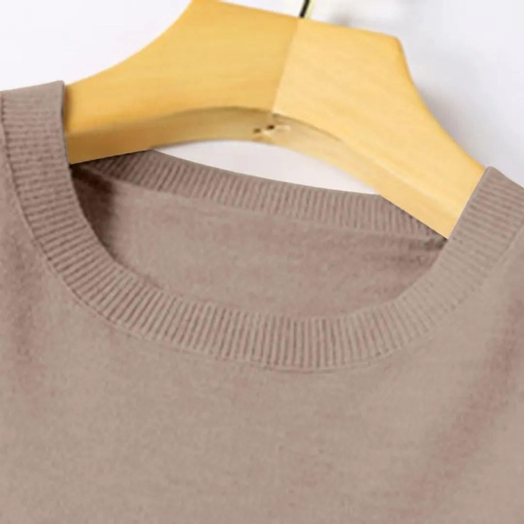 NBXNZWF Cashmere Sweaters for Women 2025 Long Sleeve Crew Neck Soft Warm Cozy Pullover Lightweight Wool Knit Jumpers Sweater