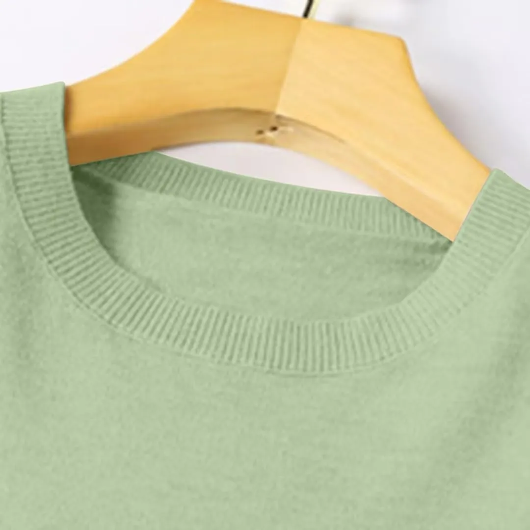 NBXNZWF Cashmere Sweaters for Women 2025 Long Sleeve Crew Neck Soft Warm Cozy Pullover Lightweight Wool Knit Jumpers Sweater
