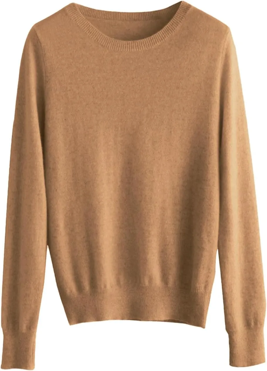 NBXNZWF Womens Pullover Sweaters Long Sleeve Crewneck Lightweight Tunic Tops Cashmere Soft Cozy Woolen Knitted Sweaters