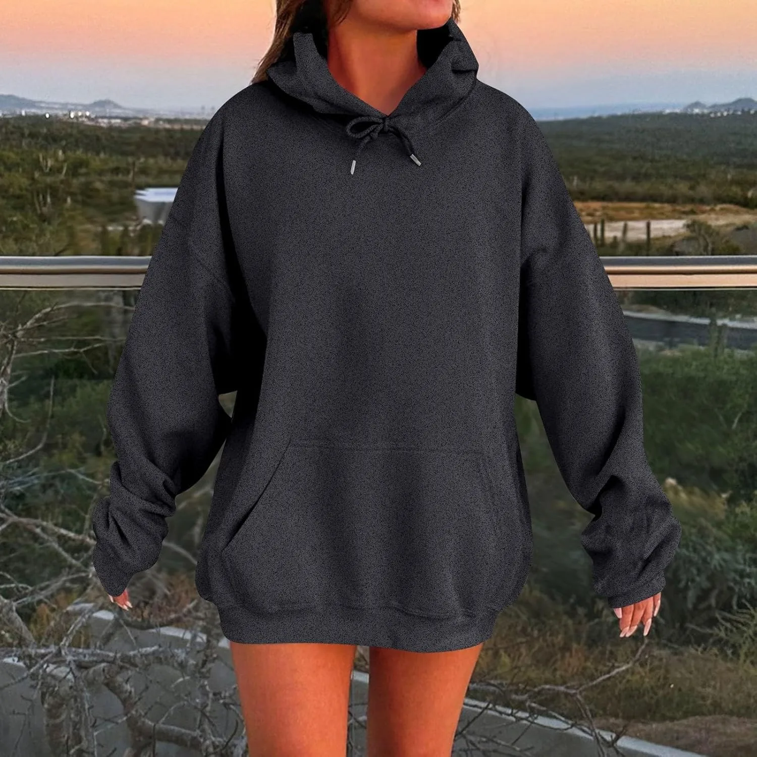 Oversized Hoodies for Women Cute Sweatshirts Long Sleeve Comfy Casual Basic Pullover Tops 2024 Fall Fashion Outfits