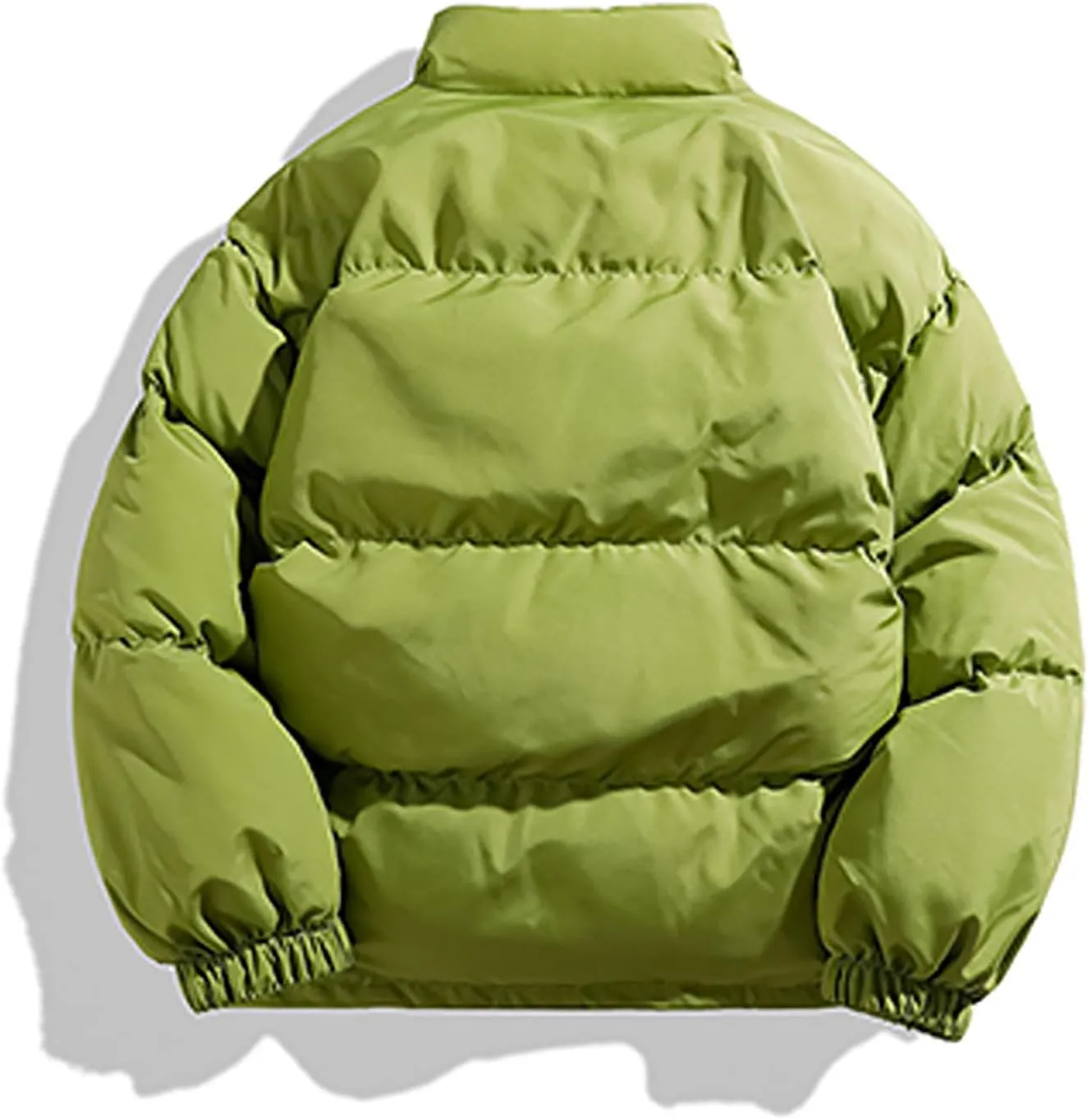 Puffer Jackets Men Padded Down Coat Warm Winter Jacket Stand Collar Bubble Coat Outdoor Quilted Casual Jacket Outwear