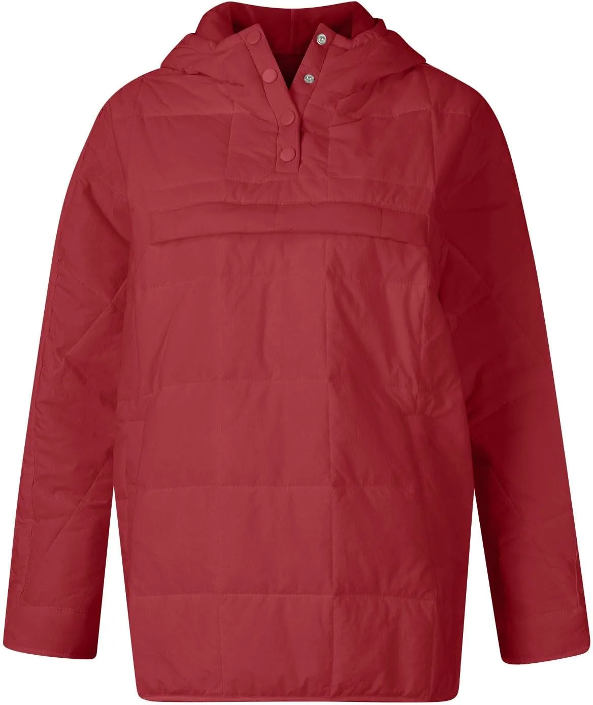 Quilted Jackets for Women Winter Button Hooded Puffer Pullover Jacket Lightweight Down Coats Outerwear with Pockets