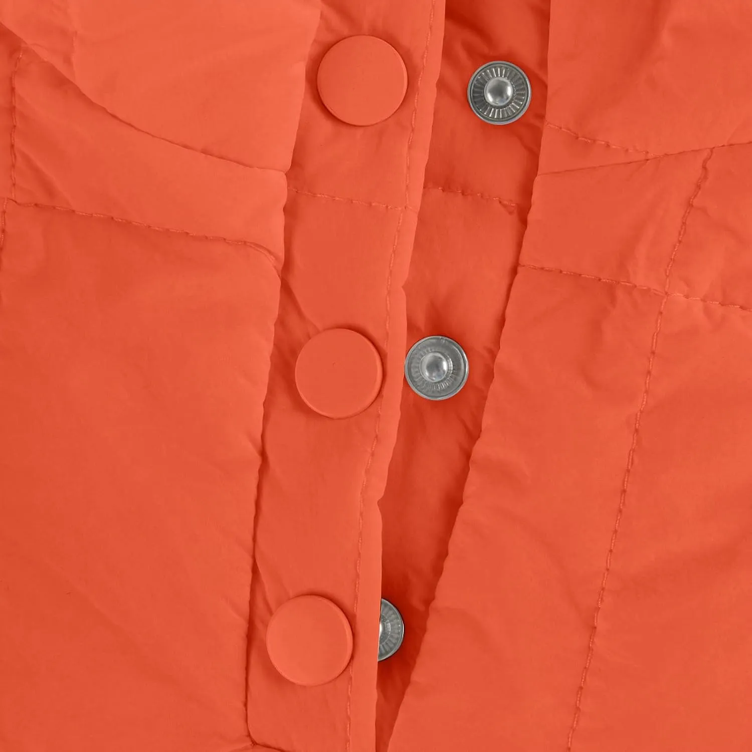 Quilted Jackets for Women Winter Button Hooded Puffer Pullover Jacket Lightweight Down Coats Outerwear with Pockets