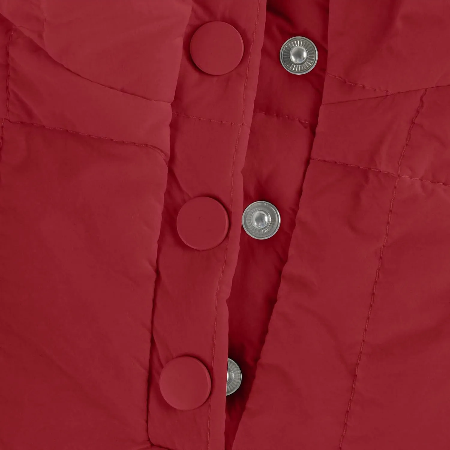 Quilted Jackets for Women Winter Button Hooded Puffer Pullover Jacket Lightweight Down Coats Outerwear with Pockets