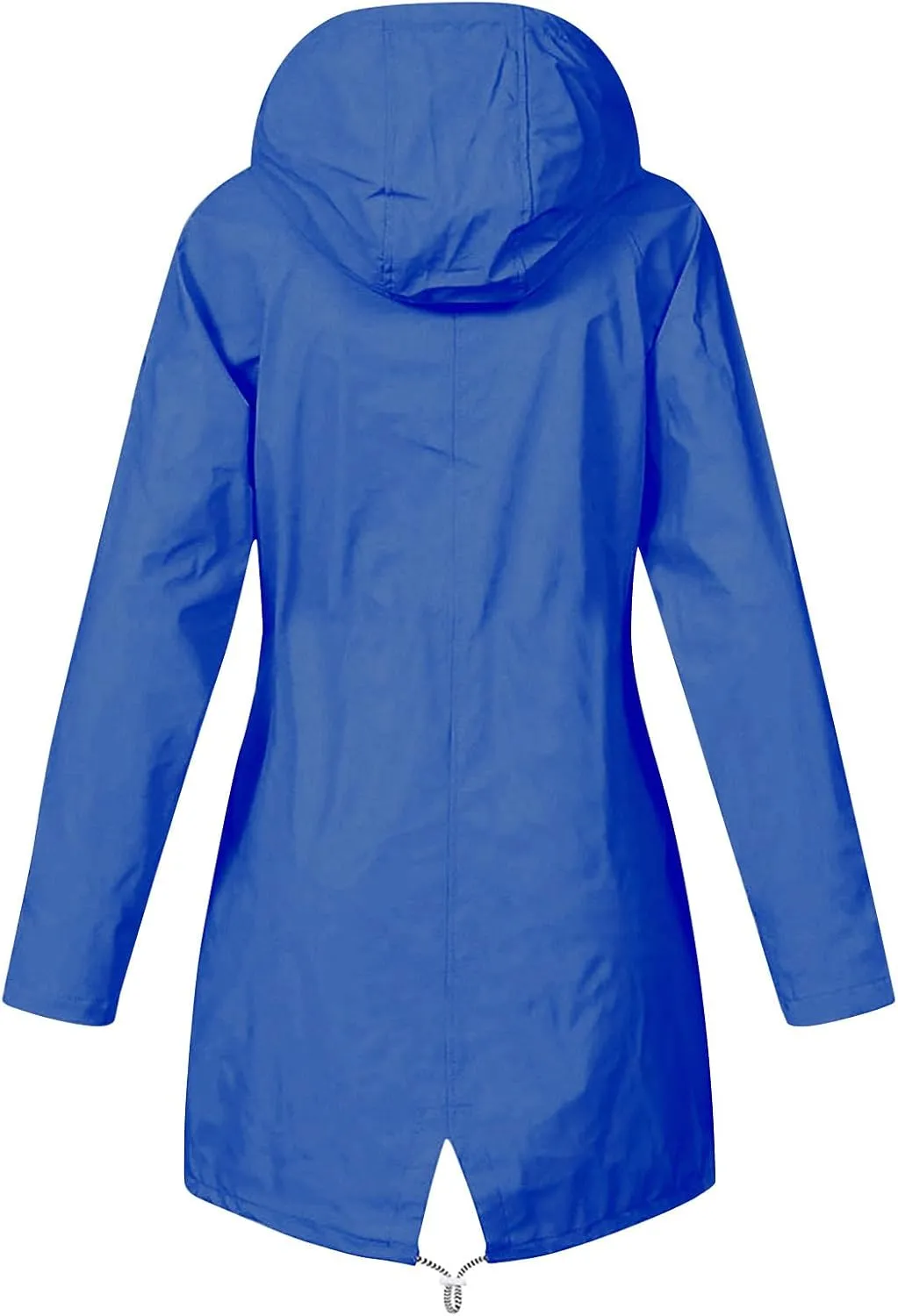 Rain Jacket Women Plus Size Hooded Raincoat Water Resistant Waterproof Jacket Lightweight Outdoor Windbreaker Jacket