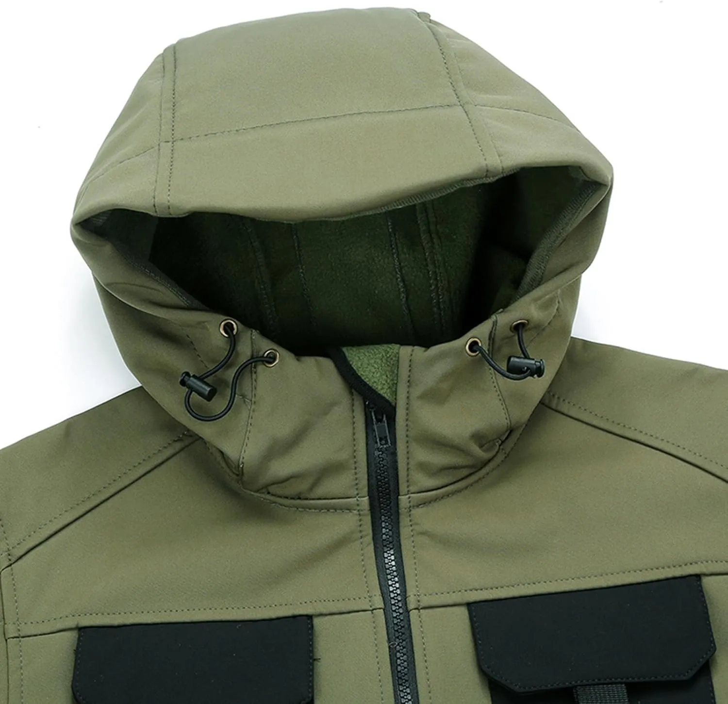 Rain Jackets for Men Casual Hooded Hiking Coats Windbreaker Windproof Warm Coat Long Sleeve Outwear Comfy Hoodies