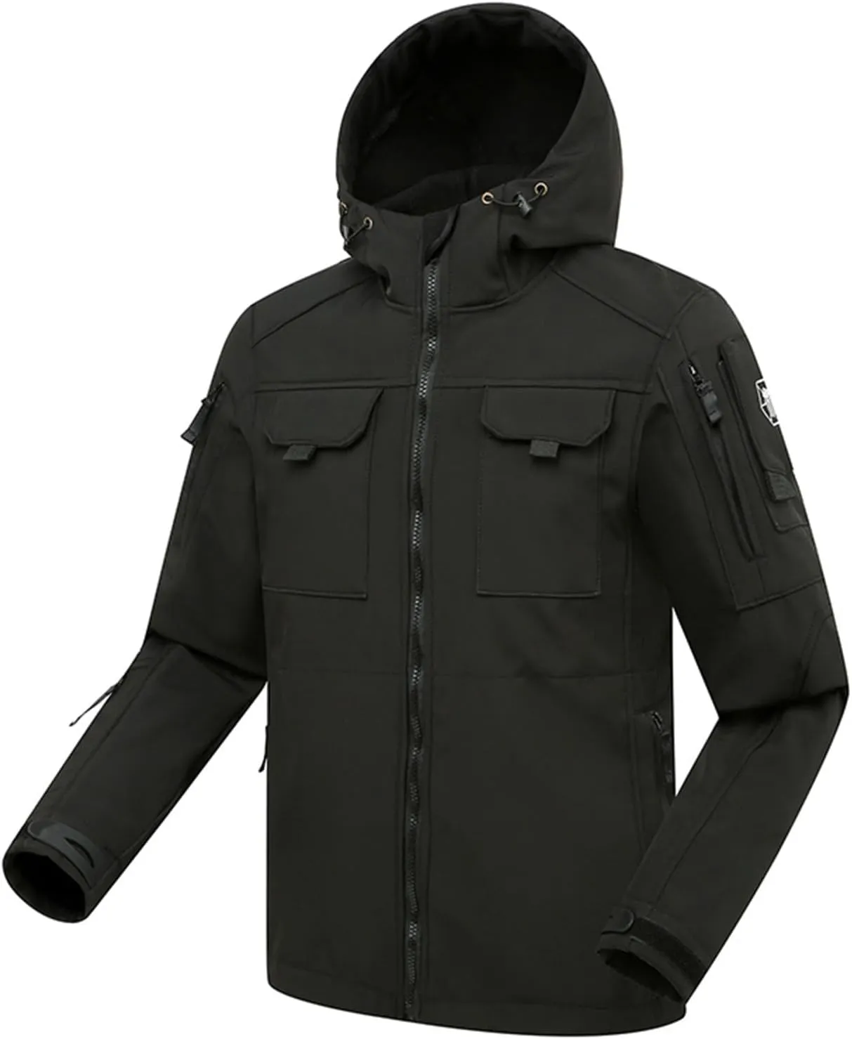 Rain Jackets for Men Casual Hooded Hiking Coats Windbreaker Windproof Warm Coat Long Sleeve Outwear Comfy Hoodies