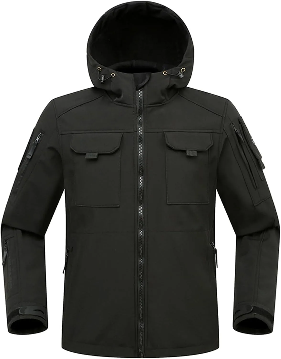 Rain Jackets for Men Casual Hooded Hiking Coats Windbreaker Windproof Warm Coat Long Sleeve Outwear Comfy Hoodies