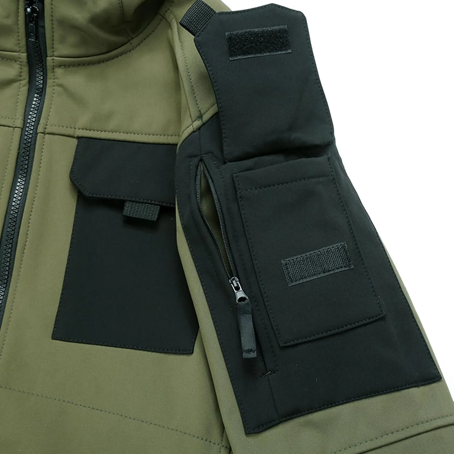 Rain Jackets for Men Casual Hooded Hiking Coats Windbreaker Windproof Warm Coat Long Sleeve Outwear Comfy Hoodies