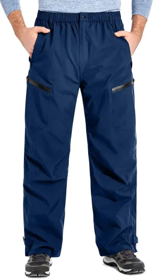 Rain Pants Mens Waterproof Rain Over Pants Windproof Hiking Pants