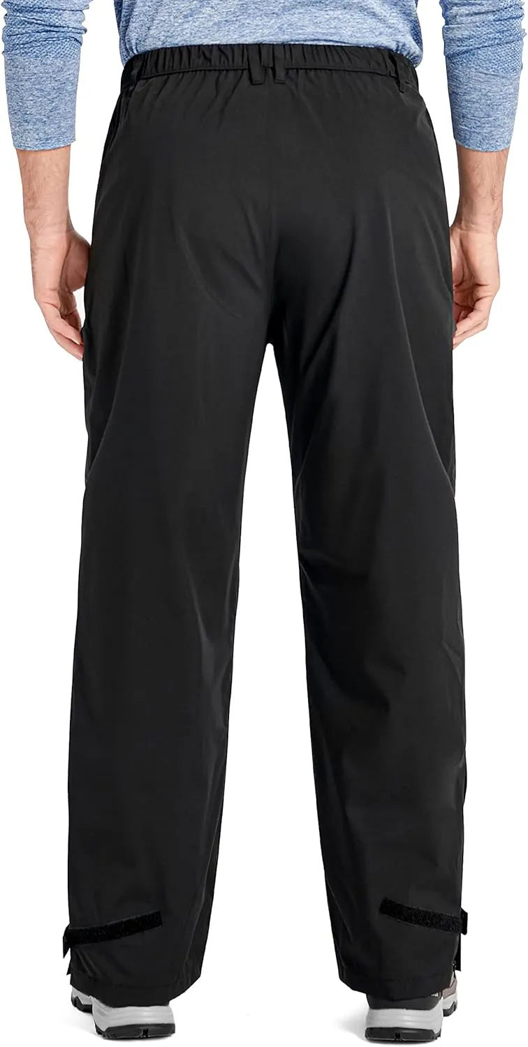 Rain Pants Mens Waterproof Rain Over Pants Windproof Hiking Pants