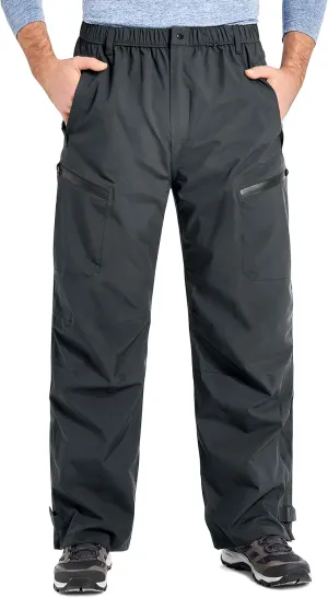 Rain Pants Mens Waterproof Rain Over Pants Windproof Hiking Pants