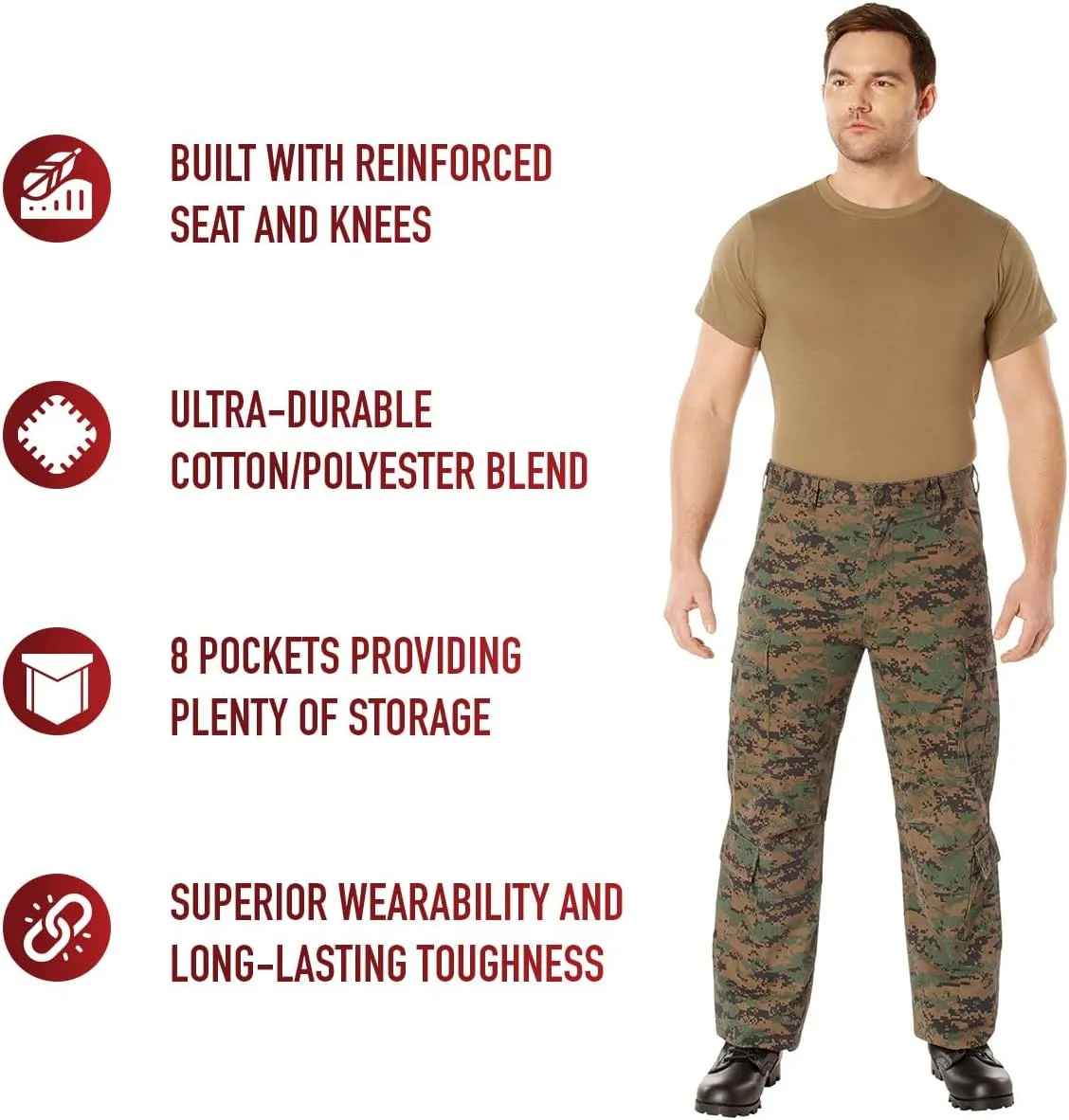 Rothco Vintage Paratrooper Fatigue Pants Vintage Cargo Pants Camouflage Pants
