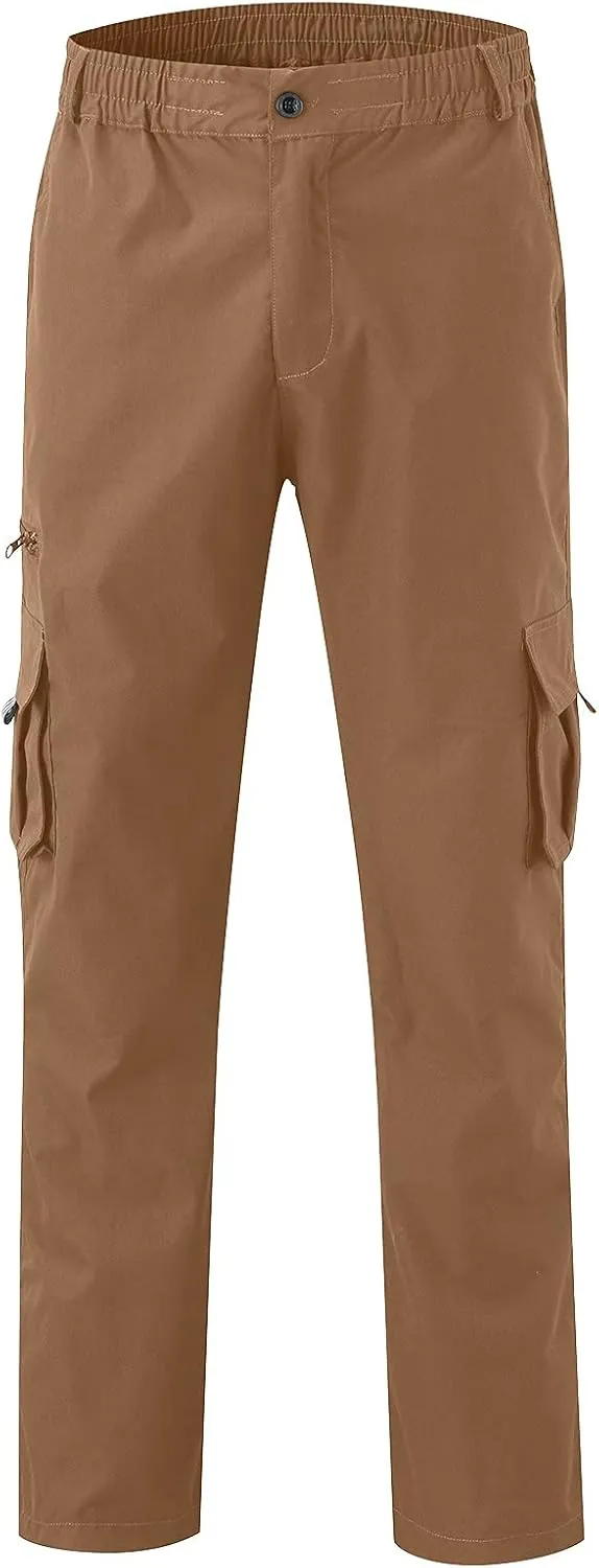 sdbrld Cargo Pants For Men Men's Fashion Outdoor Lightweight Joggers Hiking Classic Pants Overalls Trousers with Pockets