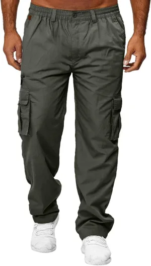 sdbrld Cargo Pants For Men Mens Lightweight Outdoor Joggers Hiking Classic Pants Trendy Overalls Trousers with Pockets