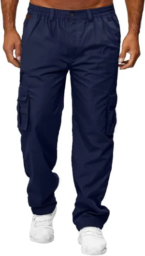 sdbrld Cargo Pants For Men Mens Lightweight Outdoor Joggers Hiking Classic Pants Trendy Overalls Trousers with Pockets