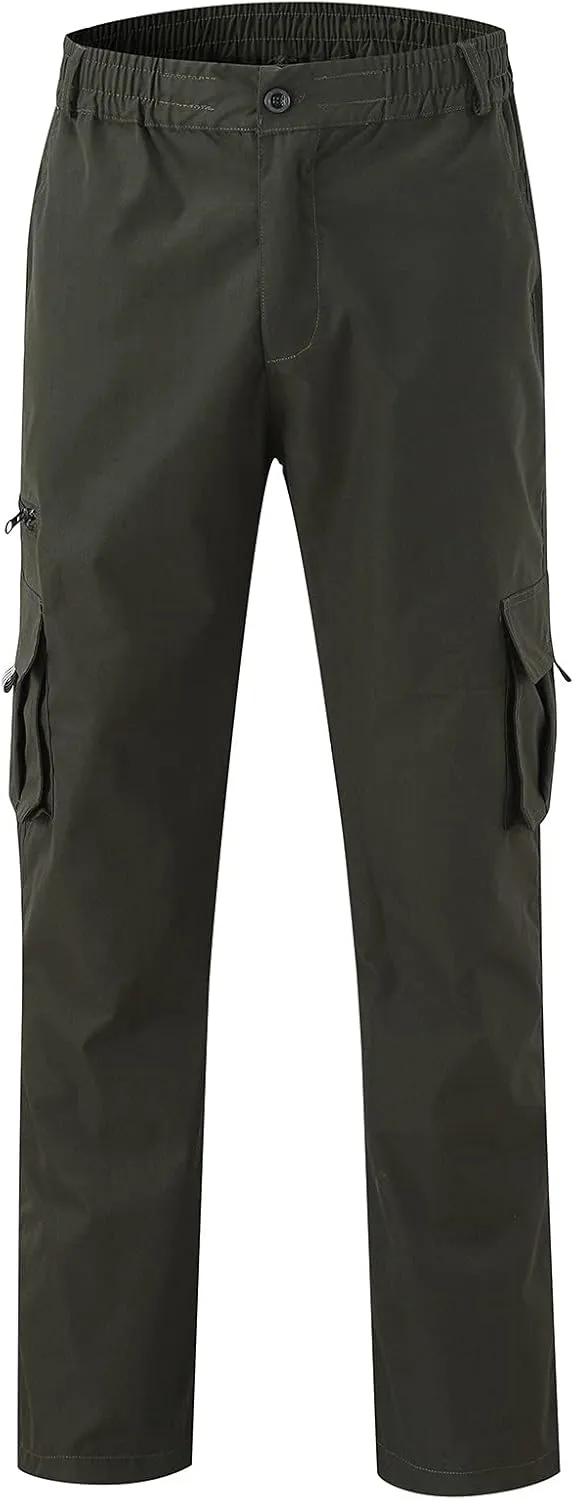 sdbrld Cargo Pants For Men Mens Lightweight Outdoor Joggers Hiking Classic Pants Trendy Overalls Trousers with Pockets