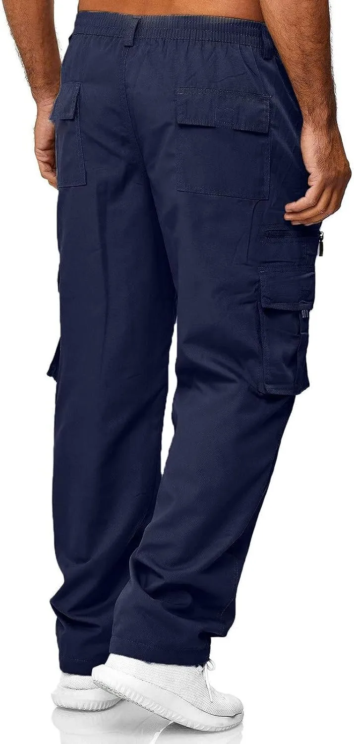 sdbrld Cargo Pants For Men Mens Outdoor Lightweight Joggers Hiking Classic Pants Casual Overalls Trousers with Pockets