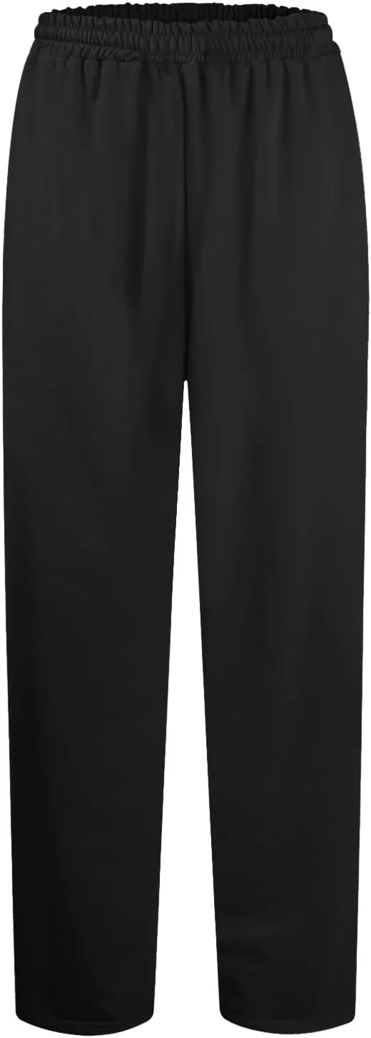 Straight Leg Sweatpants for Women Baggy Drawstring High Waisted Sweatpants Casual Active Workout Pants with Pockets