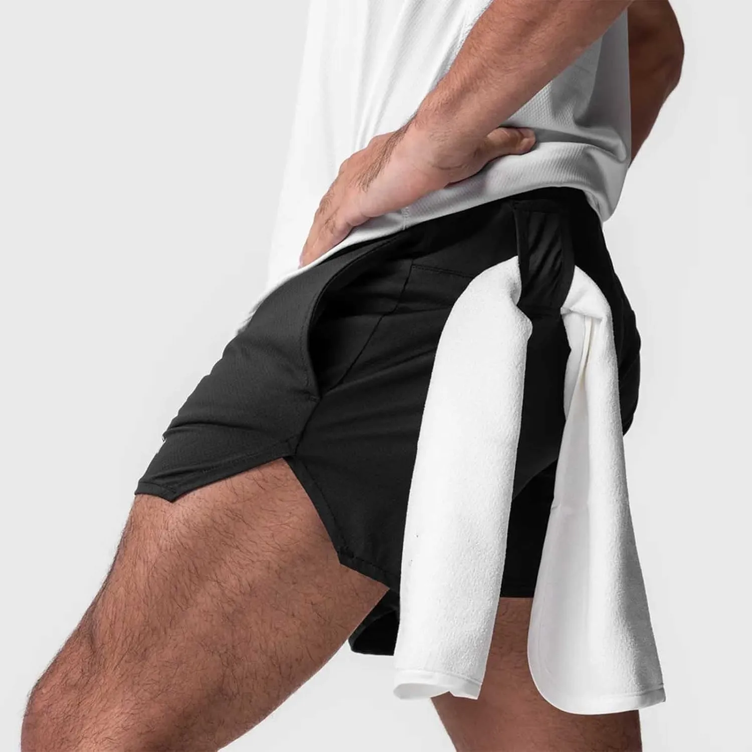 Stretch Shorts for Men Casual Athletic Workout Jogging Stylish 2025 Summer Beach Sports Running Joggers Short