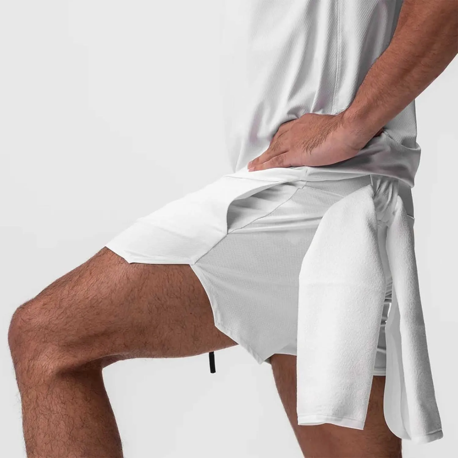 Stretch Shorts for Men Casual Athletic Workout Jogging Stylish 2025 Summer Beach Sports Running Joggers Short