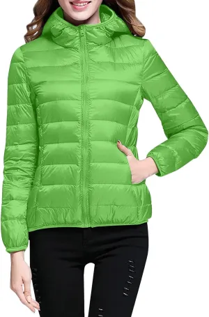 Thickened Down Alternative Jacket Windproof Winter Coat with Recycled Insulation Winter Slim Short Hooded Warm White