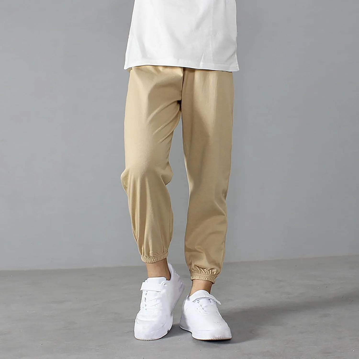 Toddler Girls Boys Aesthetic Sweatpants Elastic Waist Breathable Comfy Kids Causal Loose Joggers Solid Color