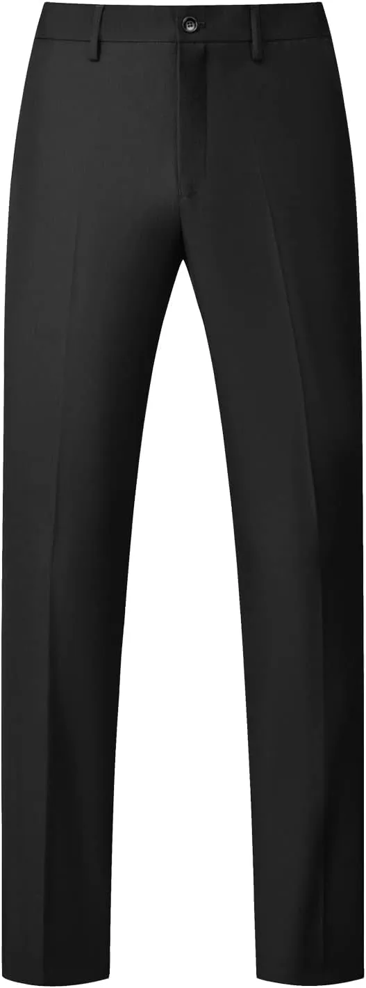 UNINUKOO Mens Suit Slim Fit 1 Button 2 Piece Wedding Party Holiday Solid Color Tux Suits for Men