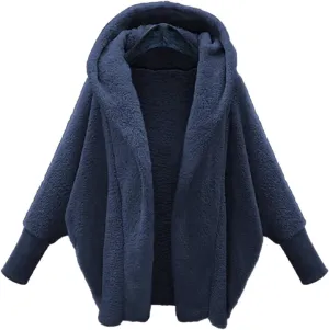 Winter Coats for Women Fuzzy Fleece Jacket Winter Warm Open Front Cardigan Teddy Bear Coat Long Sleeve Hoodies
