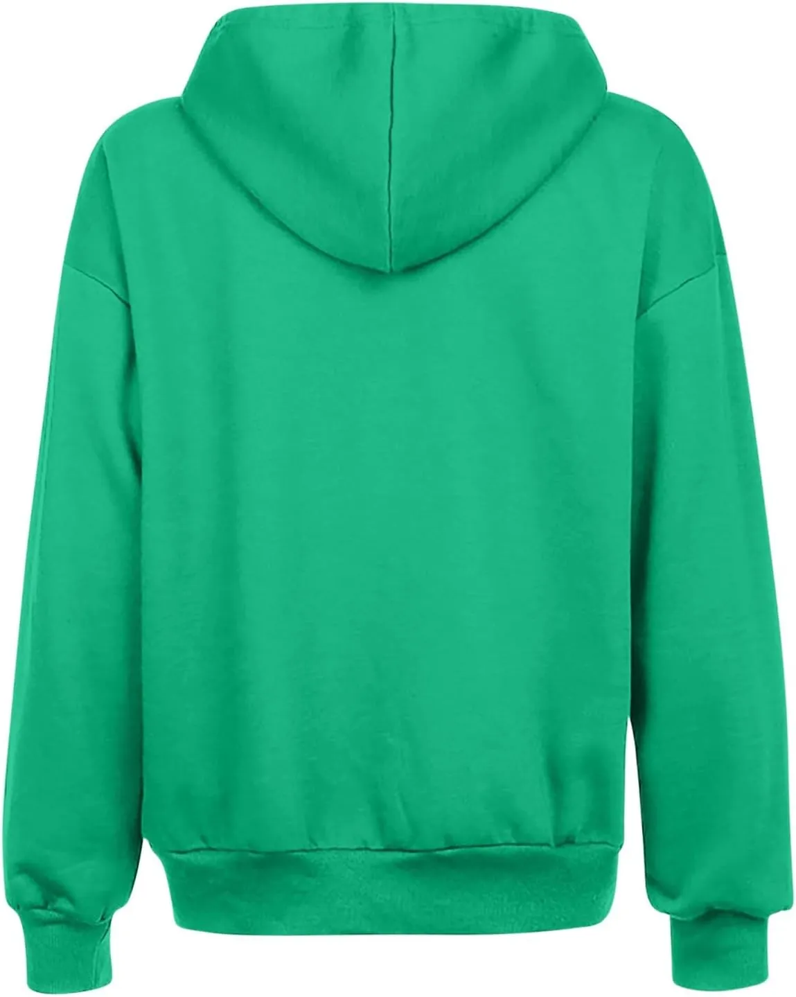 Women Hooded Full Zip Drawstring Sweatshirts Long Sleeve Oversized Casual Lightweight Jacket Winter Fashion Outfits